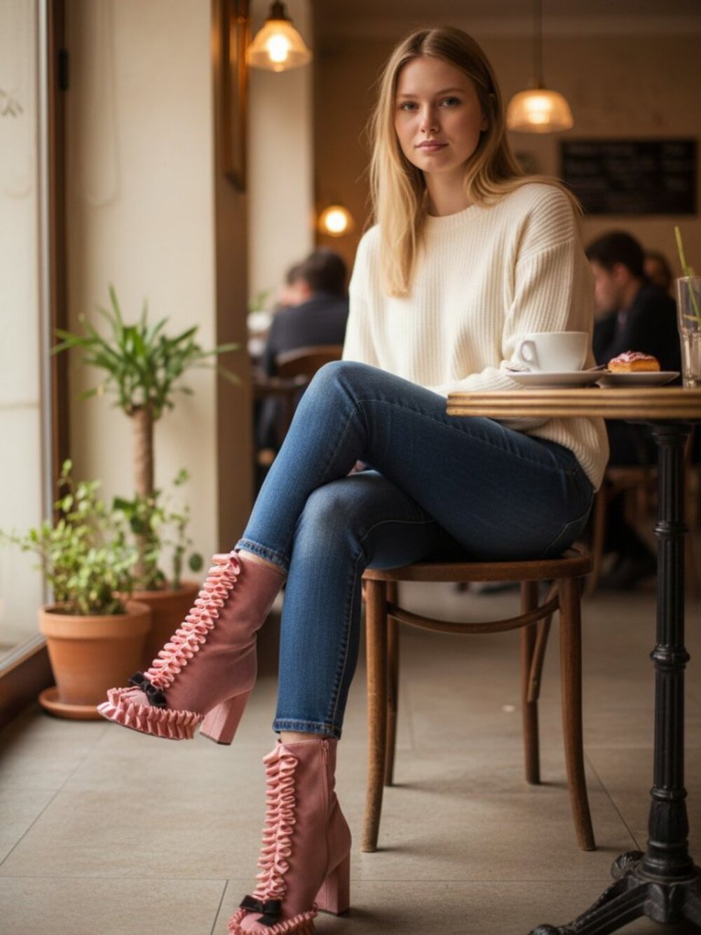Velvet Booties. Price is Firm.